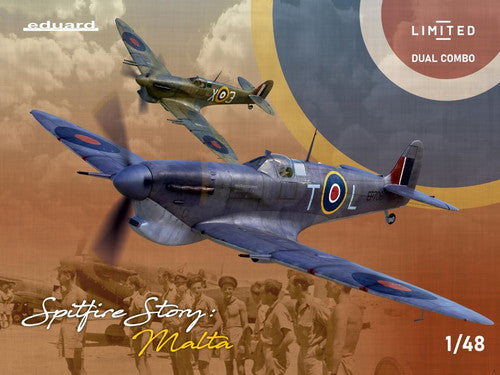 Eduard WWII Spitfire Mk Vb/Vc Malta Fighters Dual Combo (Ltd Edition Plastic Kit) 1/48 - EDU11172