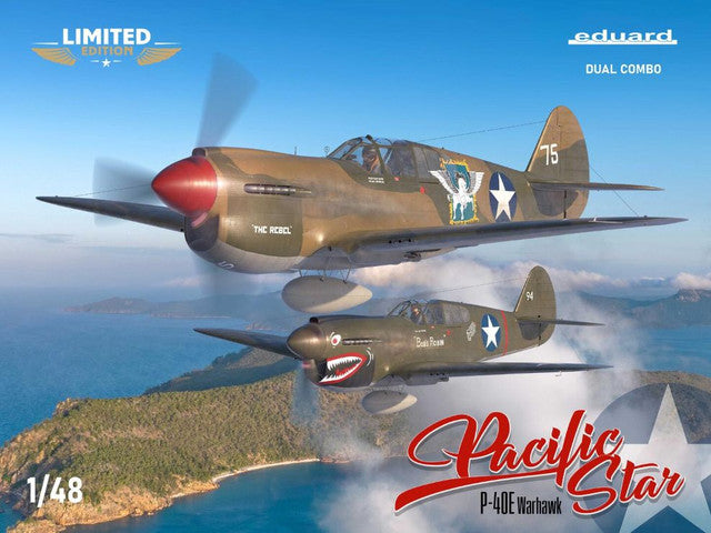 Pacific Star P-40E Warhawk US Fighter Dual Combo (Ltd Edition Plastic Kit) 1/48 Eduard