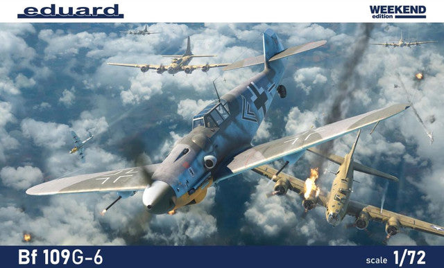 WWII Bf 109G-6 German Fighter (Wkd Edition Plastic Kit) 1/72 Eduard