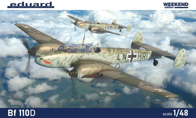 Eduard 1/48 WWII Bf110D Heavy Fighter Plastic Model Kit