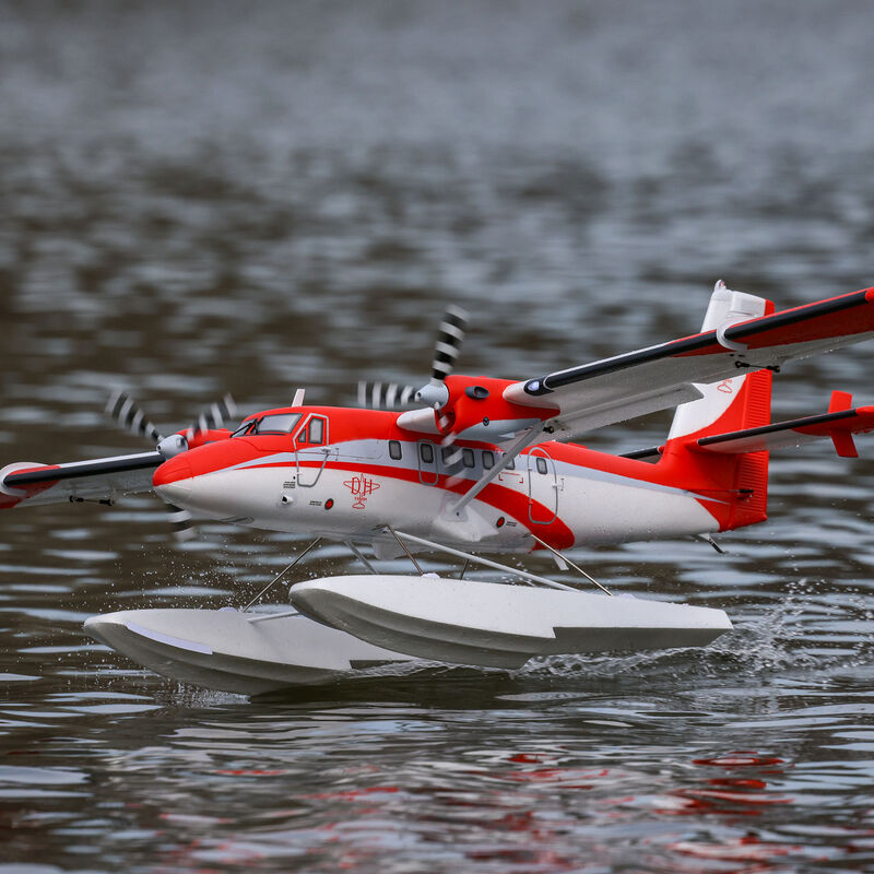 E-flite DHC-6 Twin Otter 1.4m BNF Basic with AS3X+ and SAFE Select with Floats
