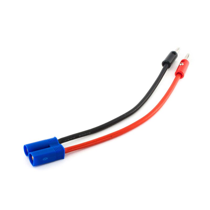 E-Flite EC5 Device Charge Lead with 6 Wire & Jacks, 12Awg - EFLAEC512