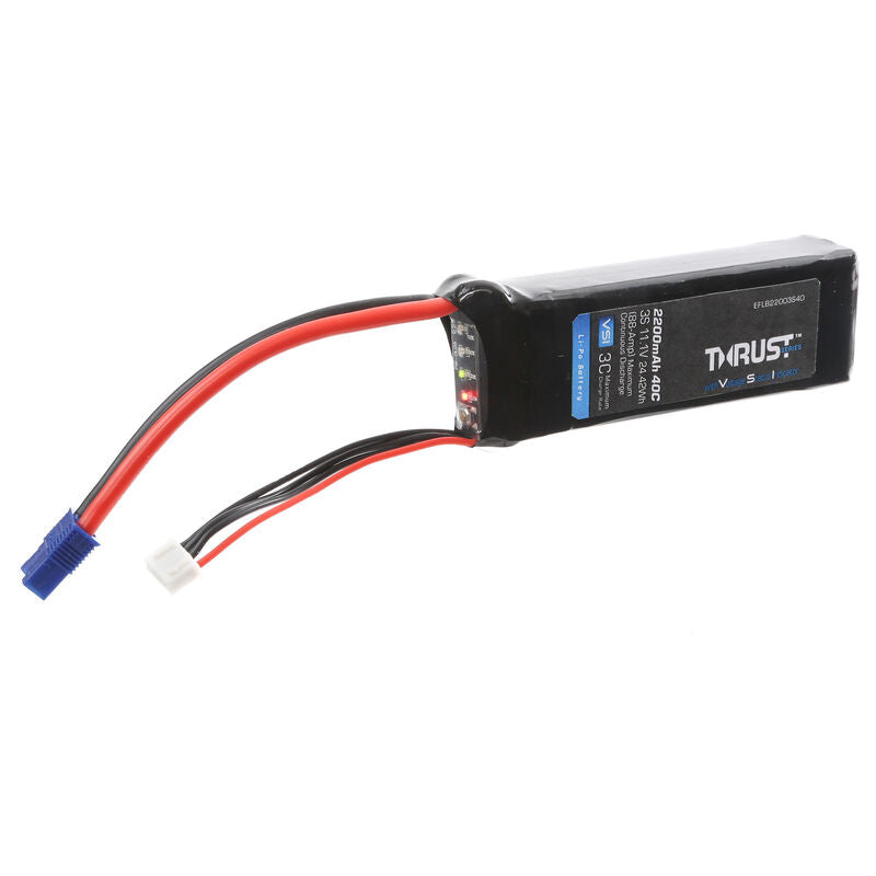E-Flite Thrust VSI 11.1V 2200mAh 3S 40C LiPo Battery - EFLB22003S40