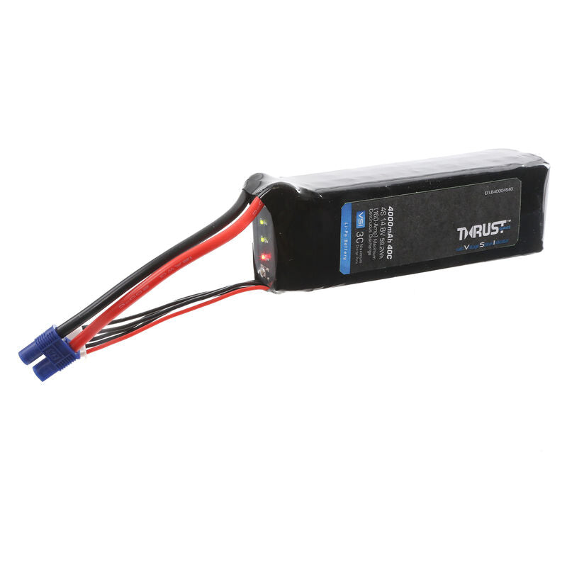 E-Flite Thrust VSI 14.8V 4000mAh 4S 40C LiPo Battery - EFLB40004S40