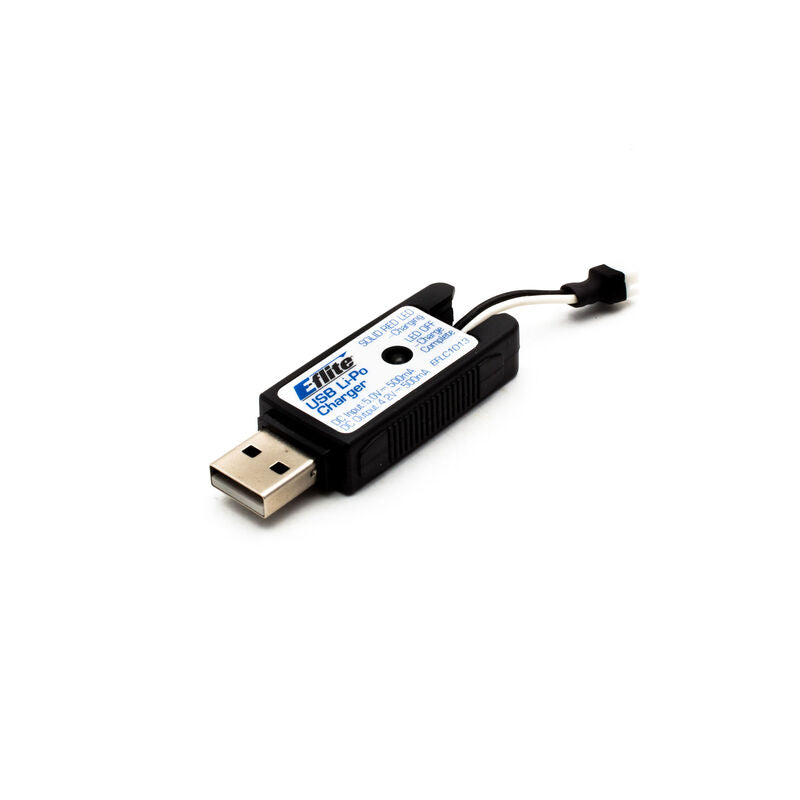 E-Flite 1S USB Li-Po Charger, 500mAh High Current UMX - EFLC1013