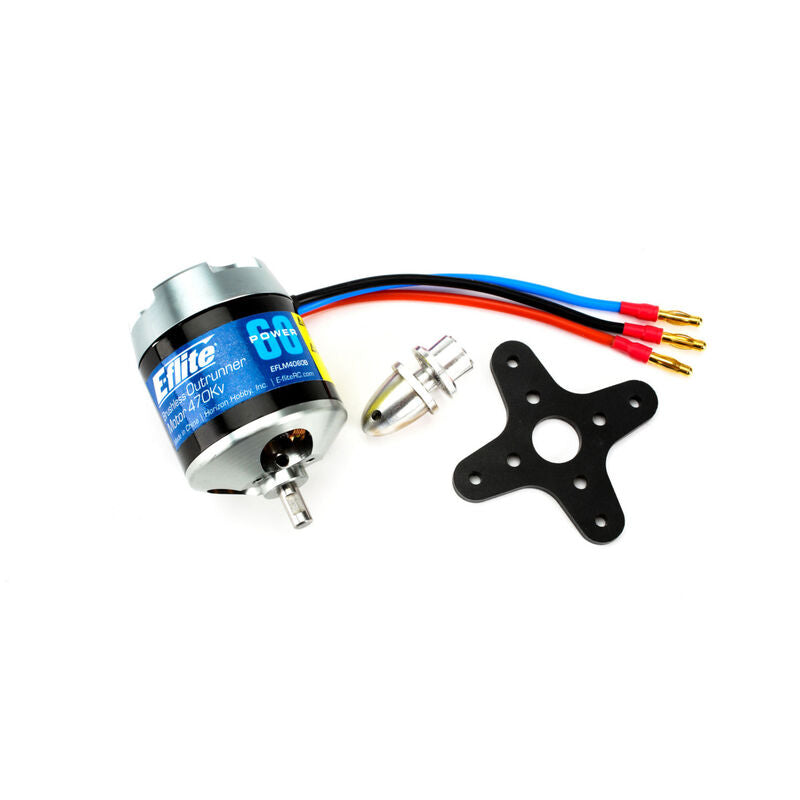 E-Flite Power 60 Brushless Outrunner Motor, 470Kv - EFLM4060B