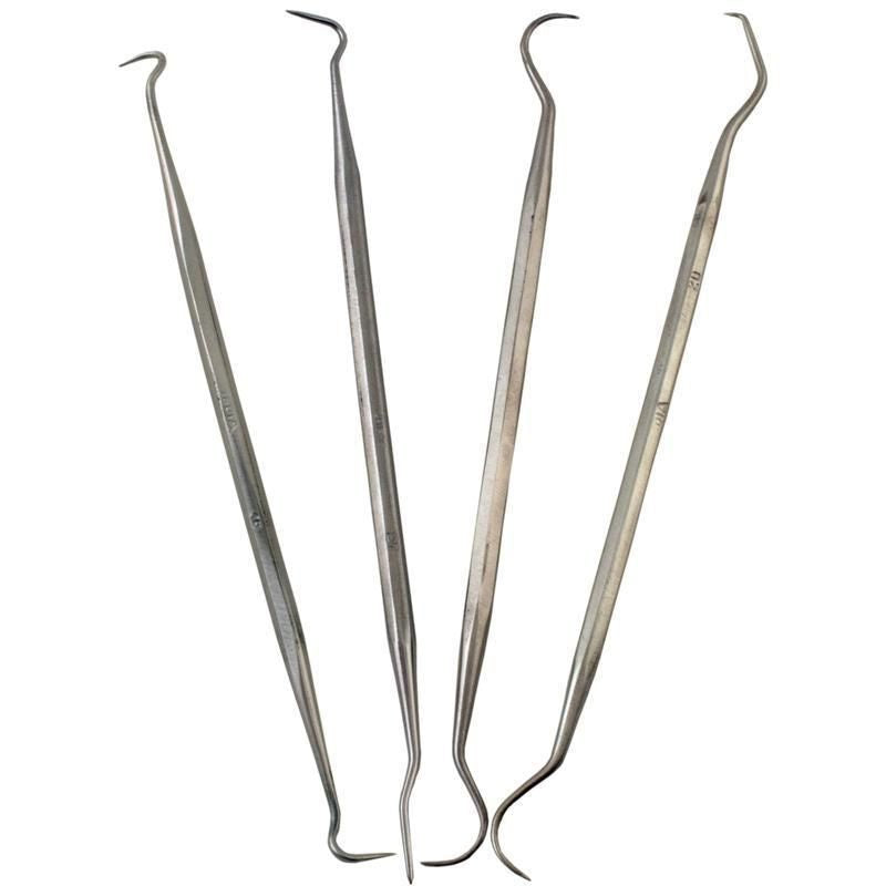 Enkay Stainless Steel Double-End Dental Pick Set (4)