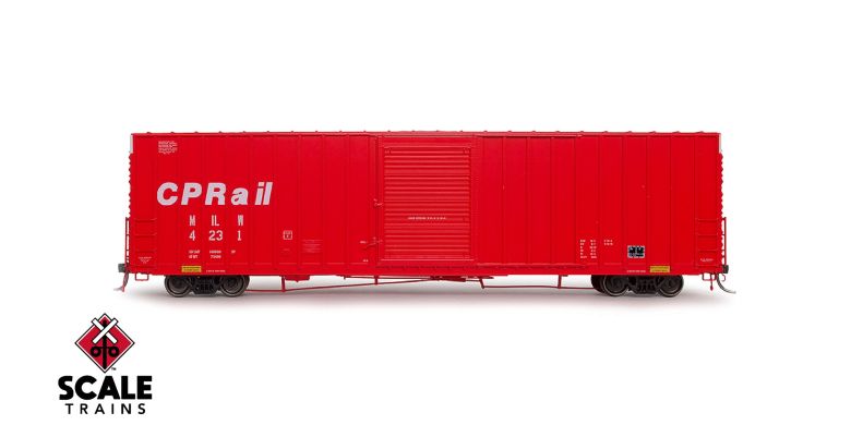 ExactRail Platinum HO Scale PC&F 7633 Appliance Boxcar, Canadian Pacific/Red/Milwaukee Road #4231 / 4231 /