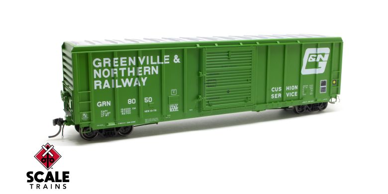 ExactRail Platinum HO Scale Pullman-Standard 5344 Boxcar, Greenville & Northern / 8097 /