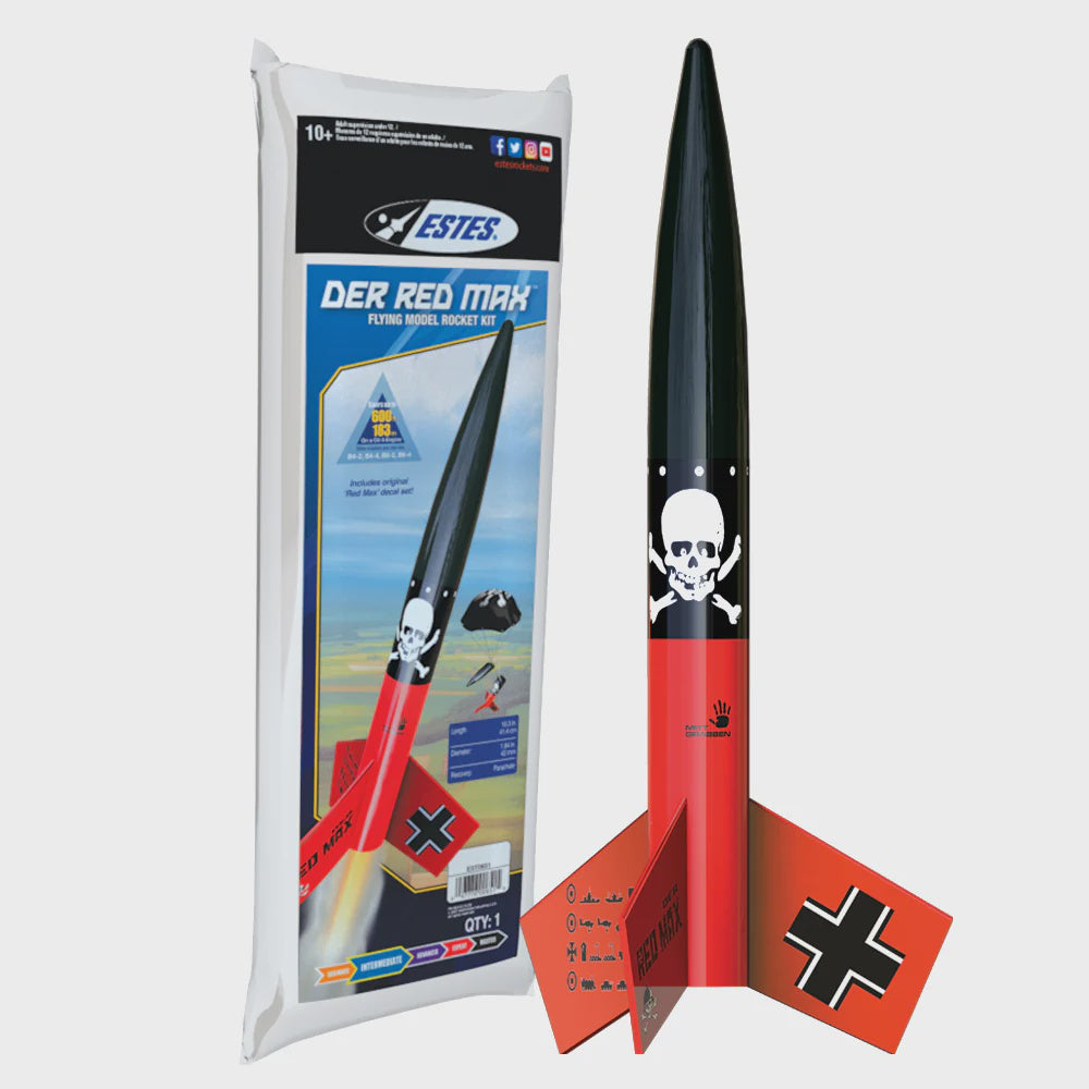 Estes Der Red Max Rocket Kit Skill Level 1 - EST0651