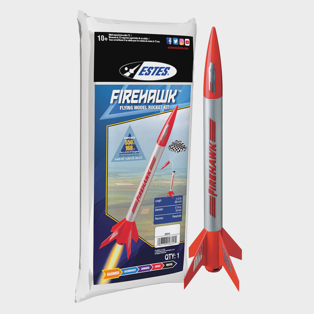 Estes Firehawk Mini Rocket Kit E2X Easy-to-Assemble - EST0804