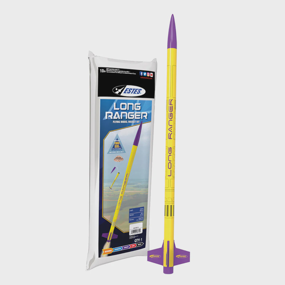 Estes 814 Long Ranger Model Rocket Kit - Beginner