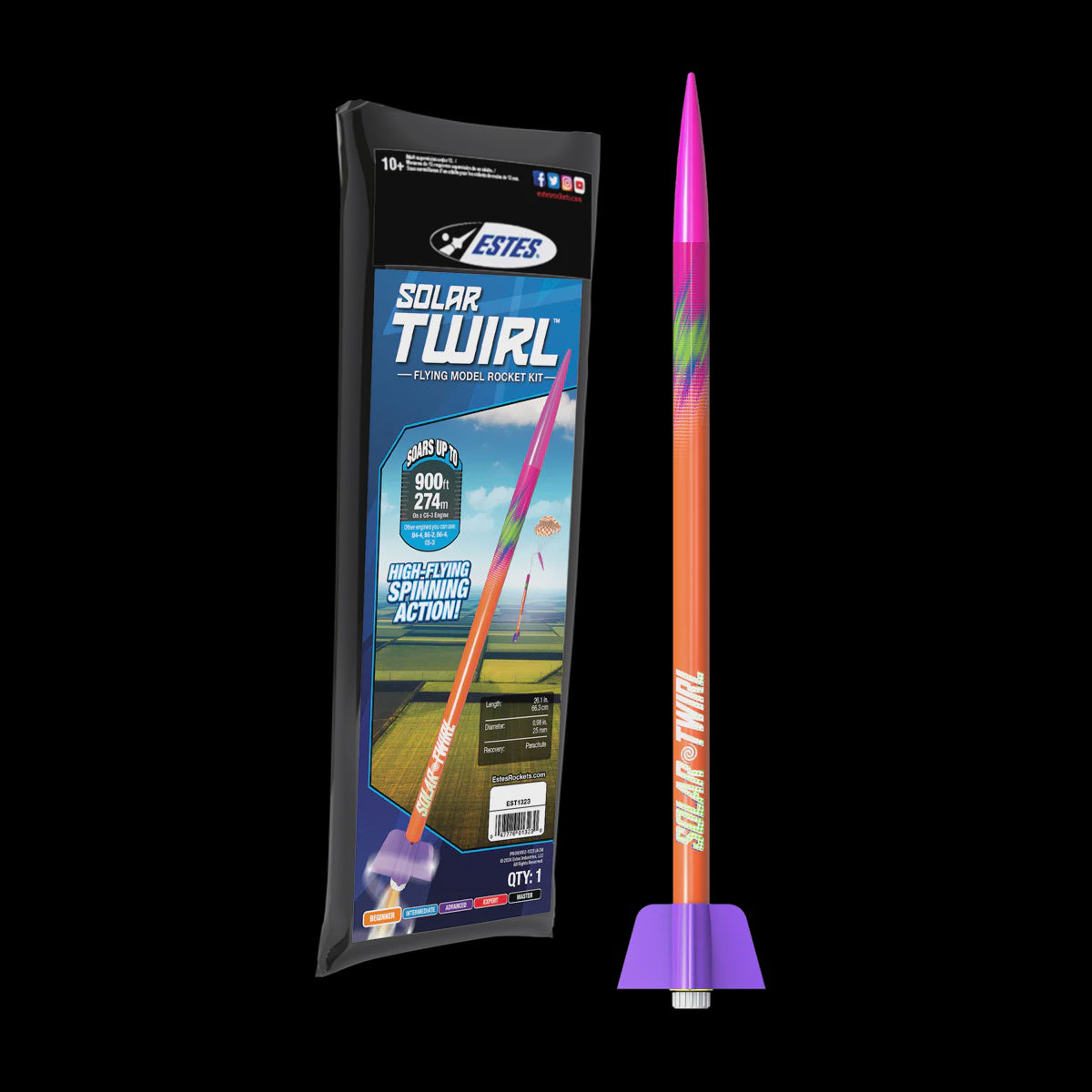 Estes Solar Twirl Rocket Kit - Beginner