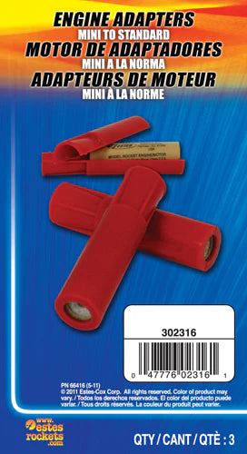 Estes Mini to Standard engine adapter (3) - EST2316