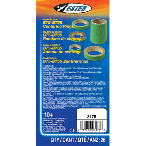 Estes BT5-BT55 Centering Rings (26) - EST3175