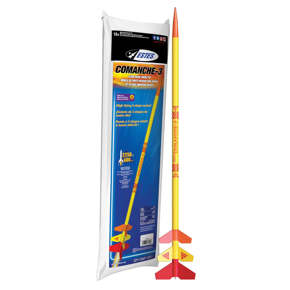 Estes Comanche-3 Rocket Kit Skill Level 3 - EST7245