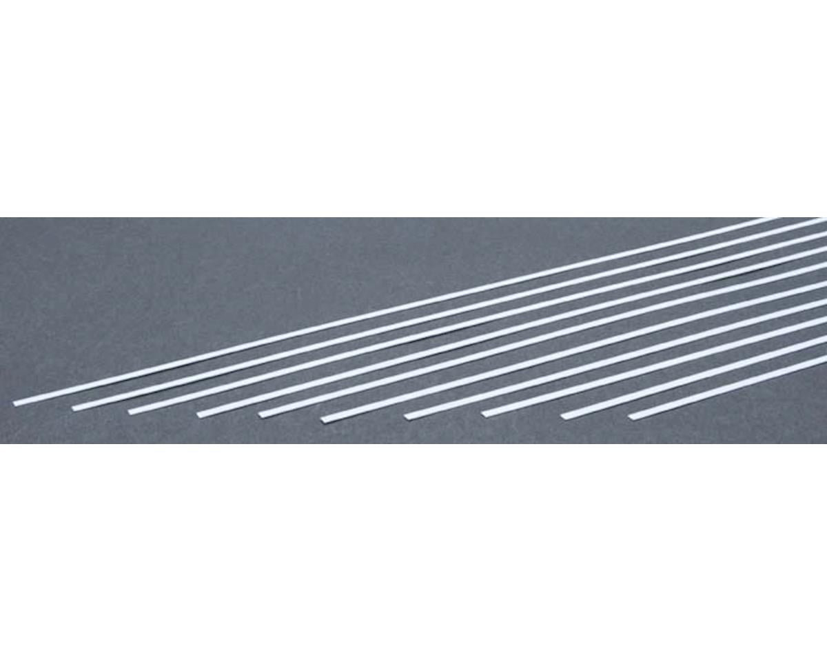 Evergreen Styrene Strip .010" Thick - 14" Long; pkg(10) -- x .100"