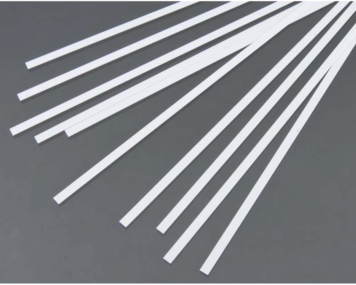 Evergreen Styrene Strip .015" Thick - 14" Long; pkg(10) -- x .156"