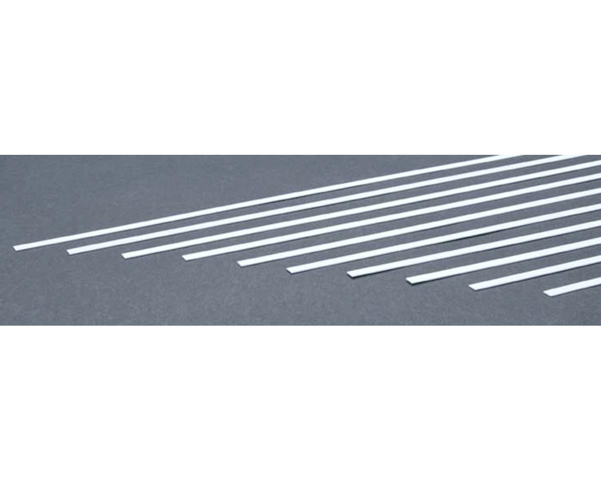 Evergreen Styrene Strip .020" Thick - 14" Long; pkg(10) -- x .188"