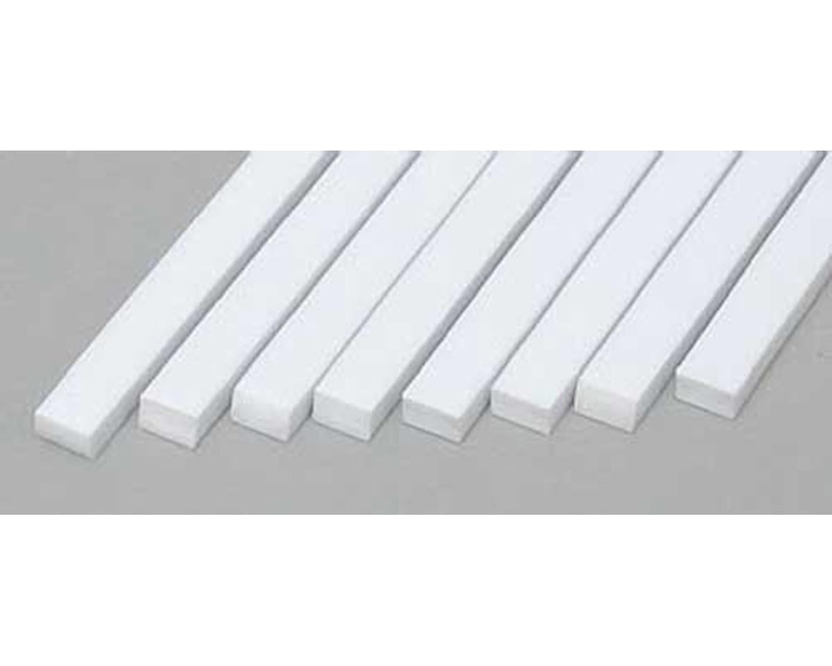 Evergreen Styrene Strip .080" Thick - 14" Long -- x .125" pkg(8)