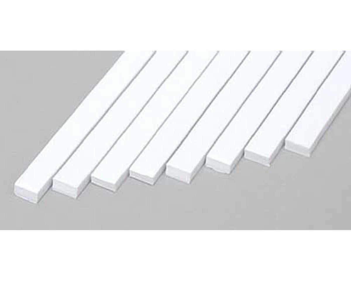 Evergreen Styrene Strip .080" Thick - 14" Long -- x .156" pkg(8)