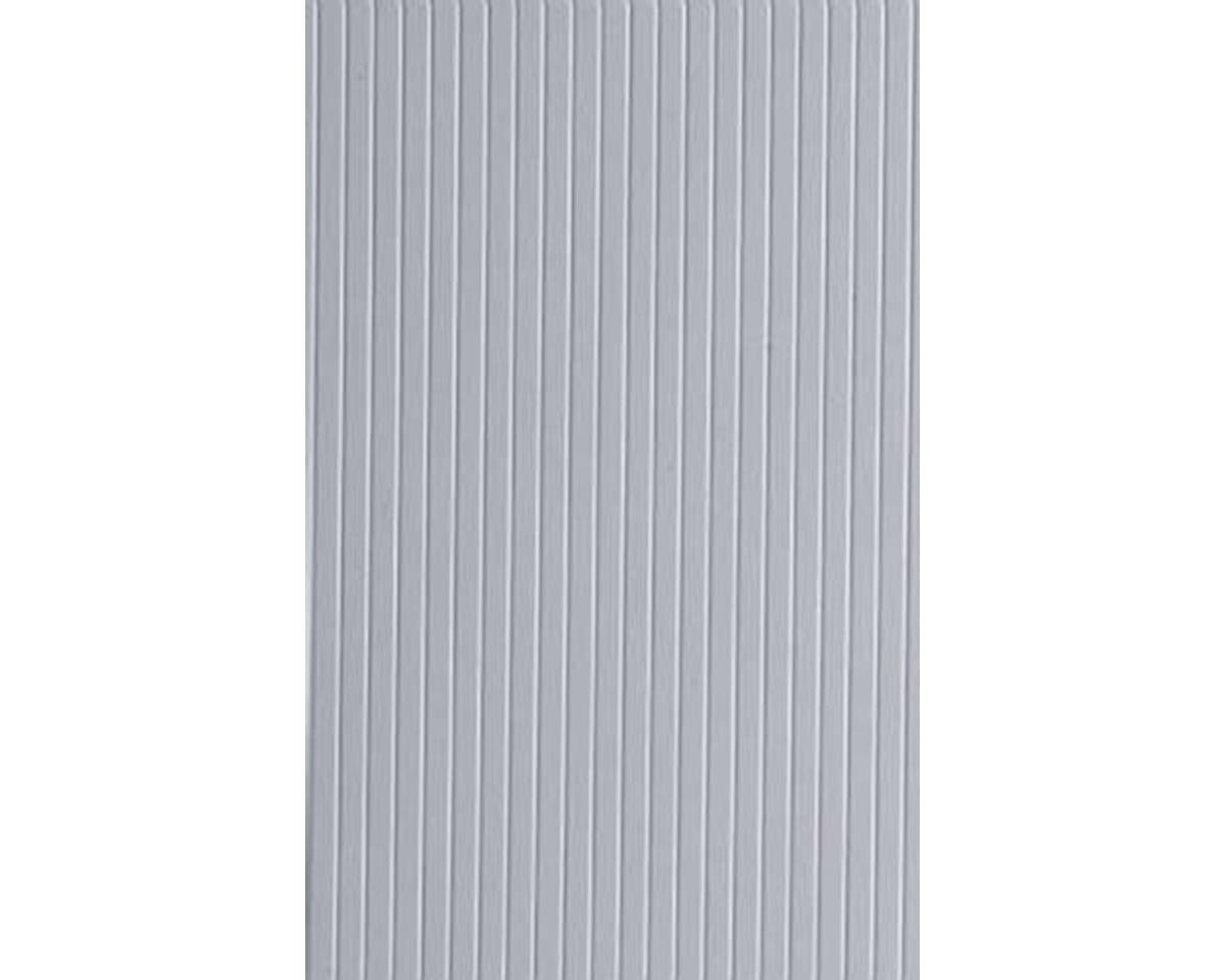 Evergreen 6 x 12" Styrene Siding Sheet, V-Groove .020" Thick -- .080" Spacing