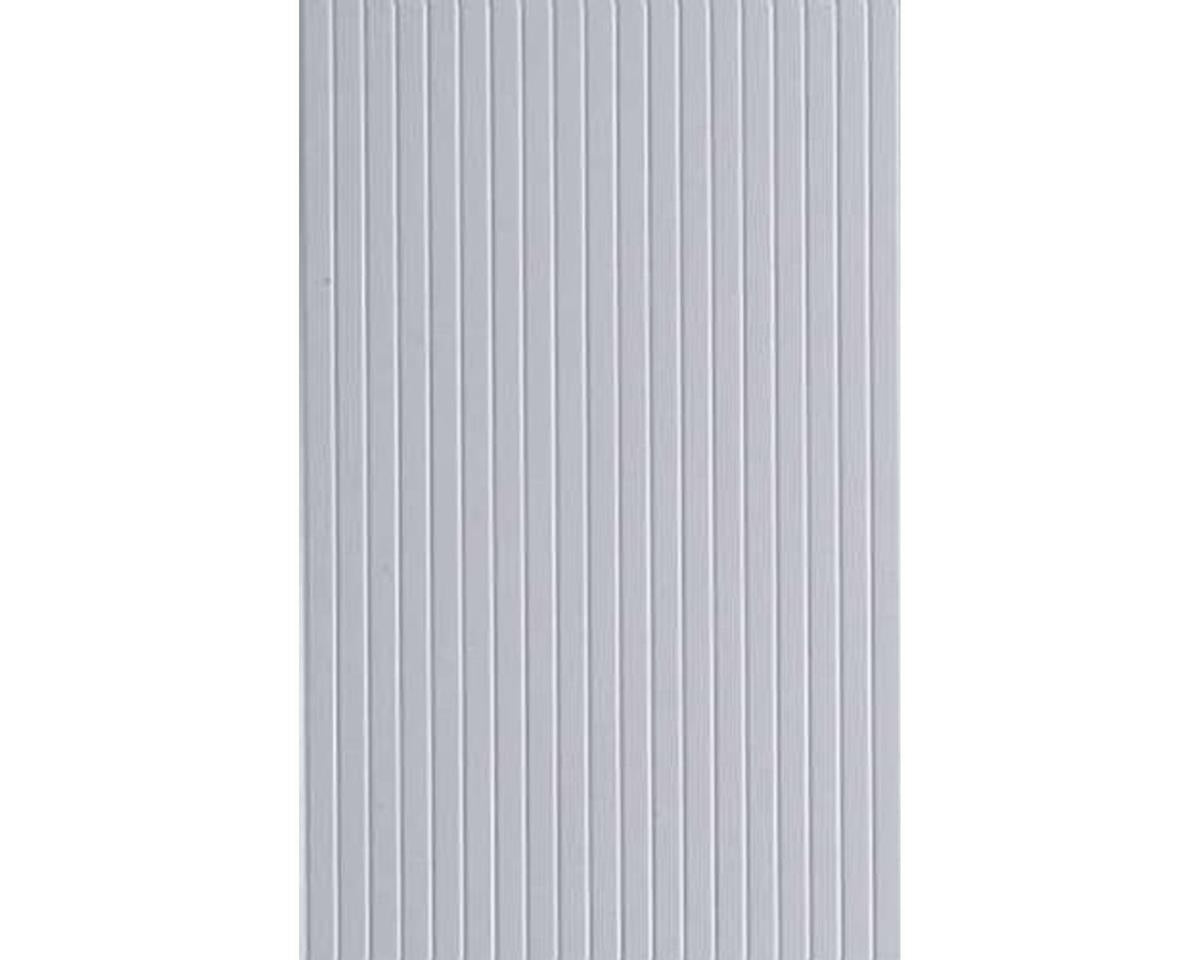 Evergreen 6 x 12" Styrene Siding Sheet, V-Groove .040" Thick -- .080" Spacing