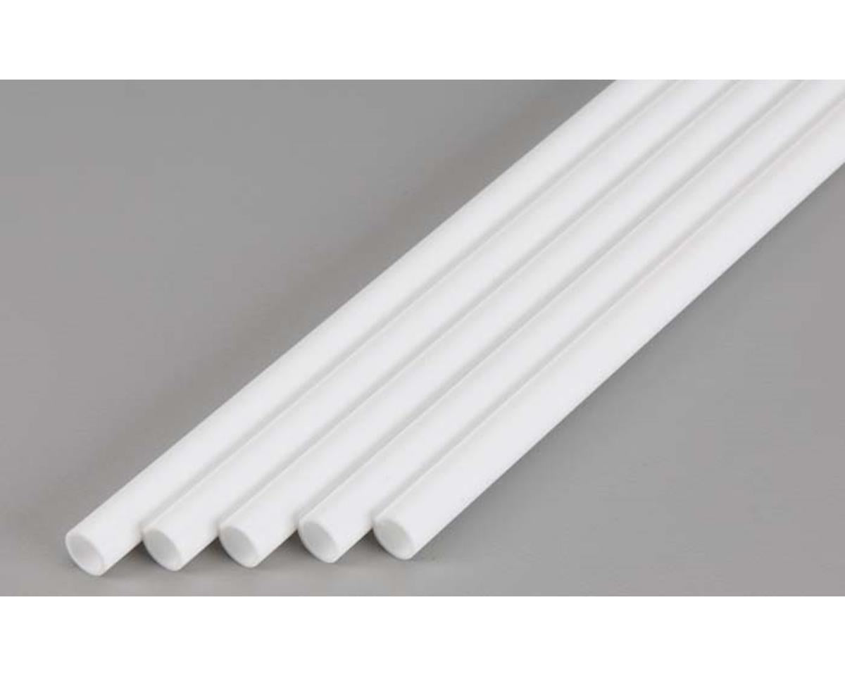 Evergreen Opaque White Styrene Tubes - 24" 61cm Long -- 5/16" .79cm Diameter pkg(5)