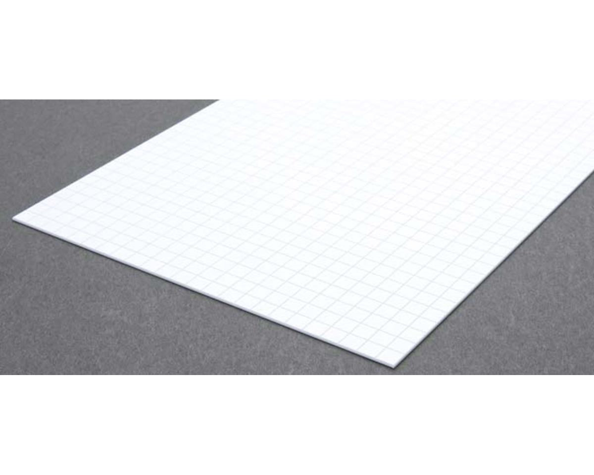 Evergreen Styrene Sidewalk Sheet - .040 x 6 x 12" .1 x 15.2 x 30.5cm -- 1/4" .6cm Squares