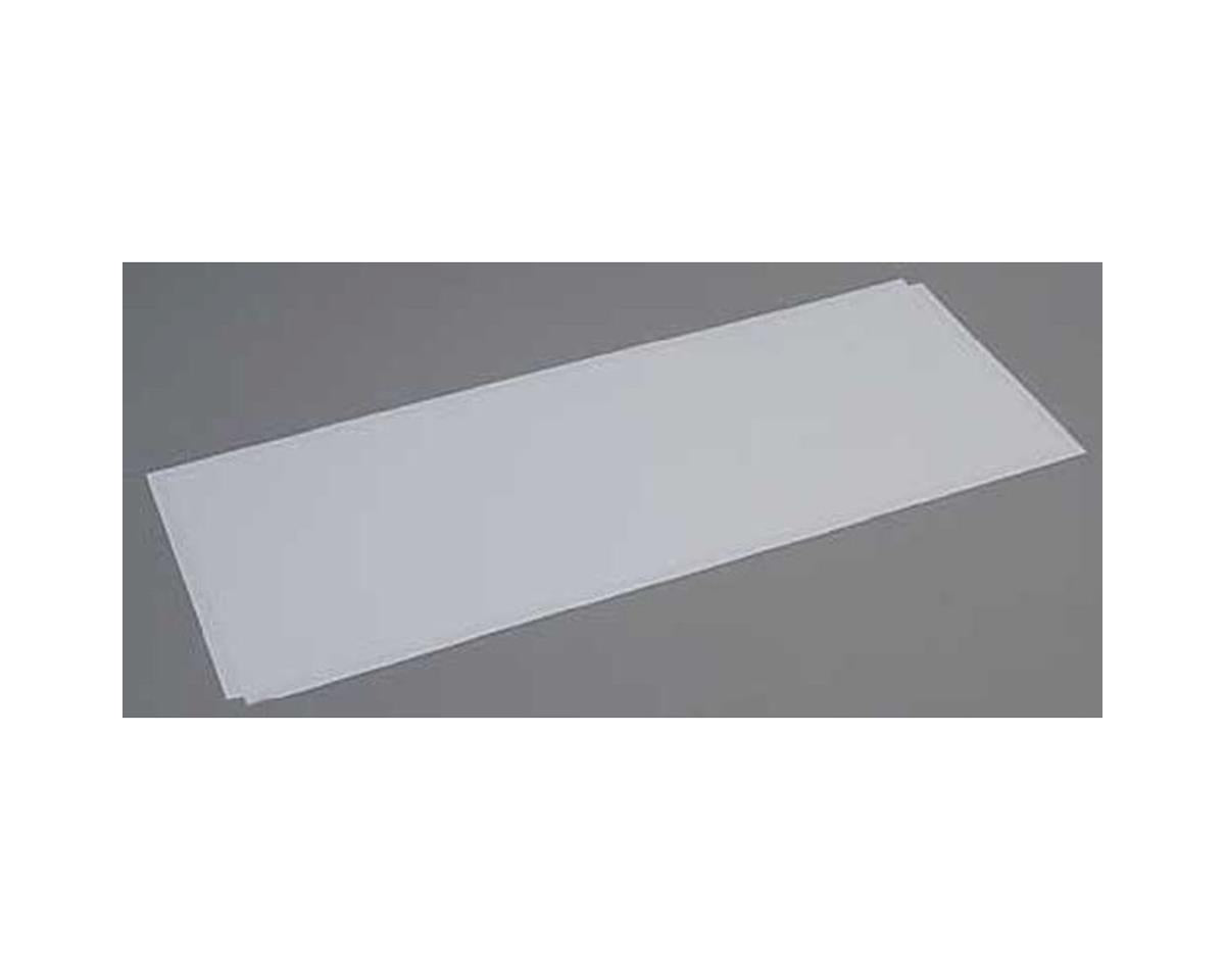 Evergreen Styrene Sheet - White - 8 x 21" 20.3 x 53.3cm -- .060" .15cm pkg(2)