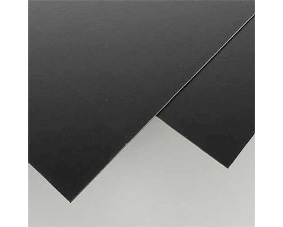 Evergreen Styrene Sheet - Black - 8 x 21" 20.3 x 53.3cm -- .060" .15cm pkg(2)