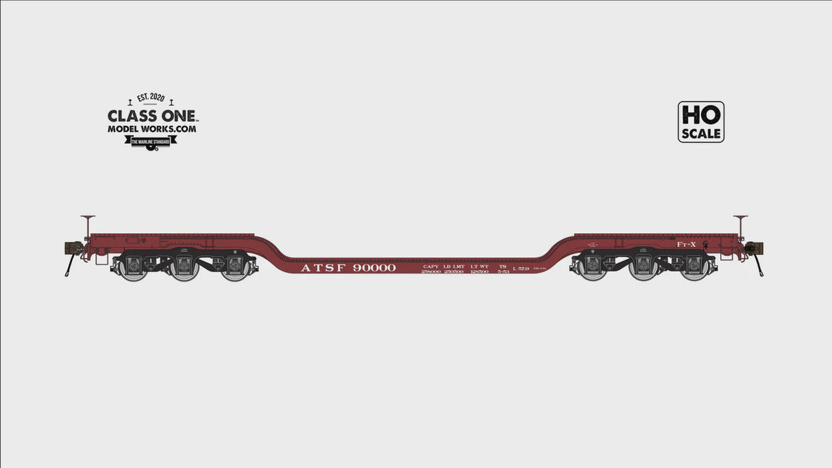 GSC Heavy Duty Flatcar - Santa Fe #90000