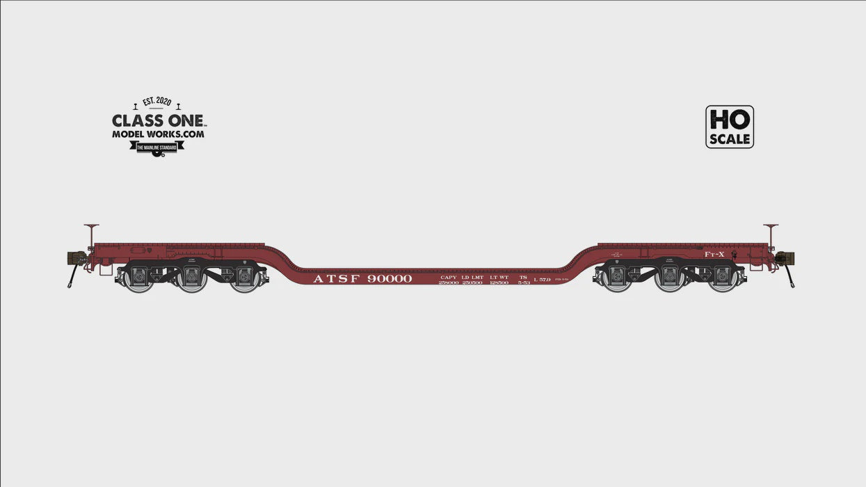 GSC Heavy Duty Flatcar - Santa Fe #90000
