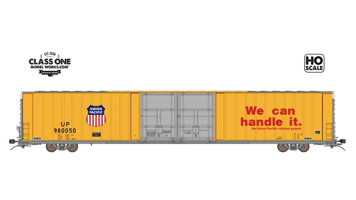 THRALL 86' HIGHCUBE BOXCAR - 4 DOOR - UNION PACIFIC - #980050