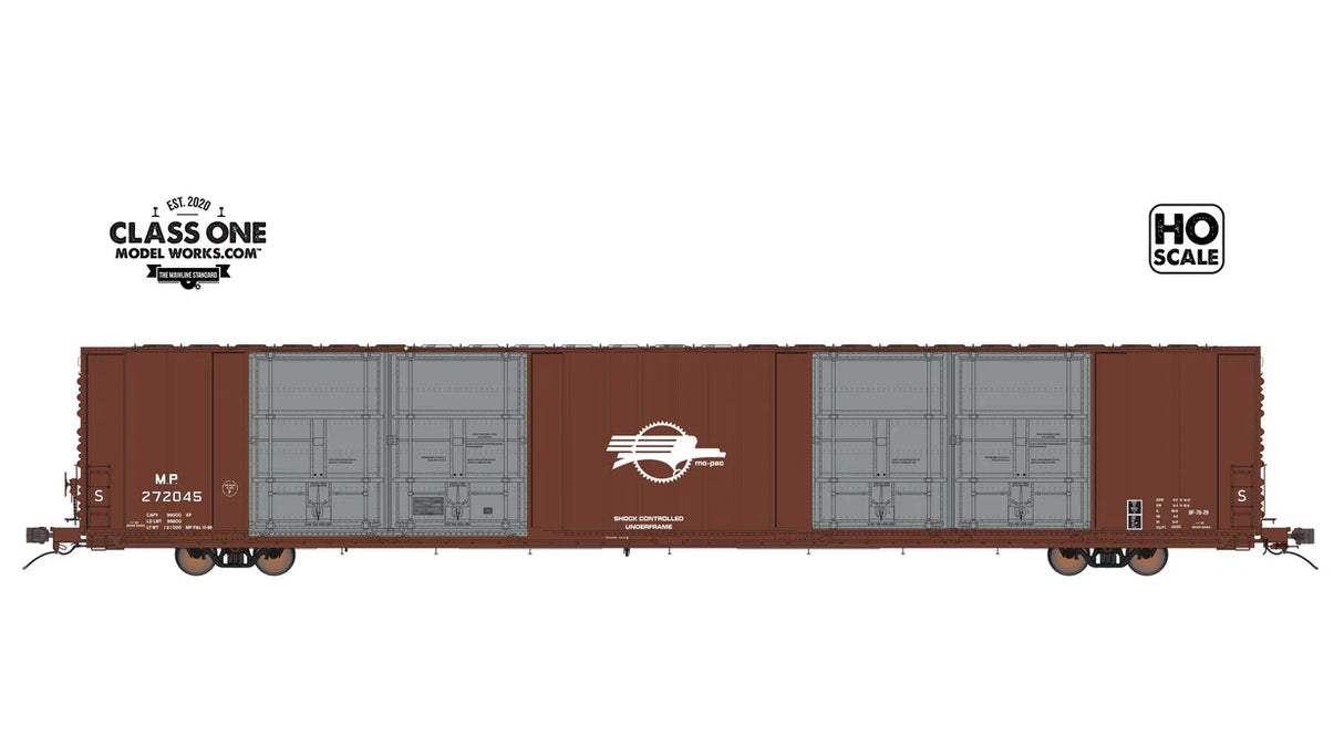THRALL 86' HIGHCUBE BOXCAR - 8 DOOR - MISSOURI PACIFIC - #272045