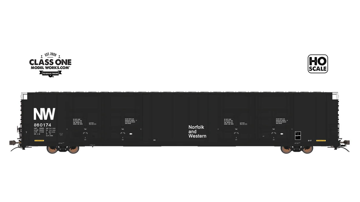 THRALL 86' HIGHCUBE BOXCAR - 8 DOOR - NORFOLK & WESTERN - #860174