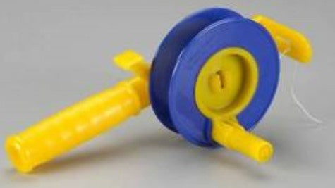 Gayla Kite Reel Winder w/Safety Brake & 200' 30lb Test Nylon Twine