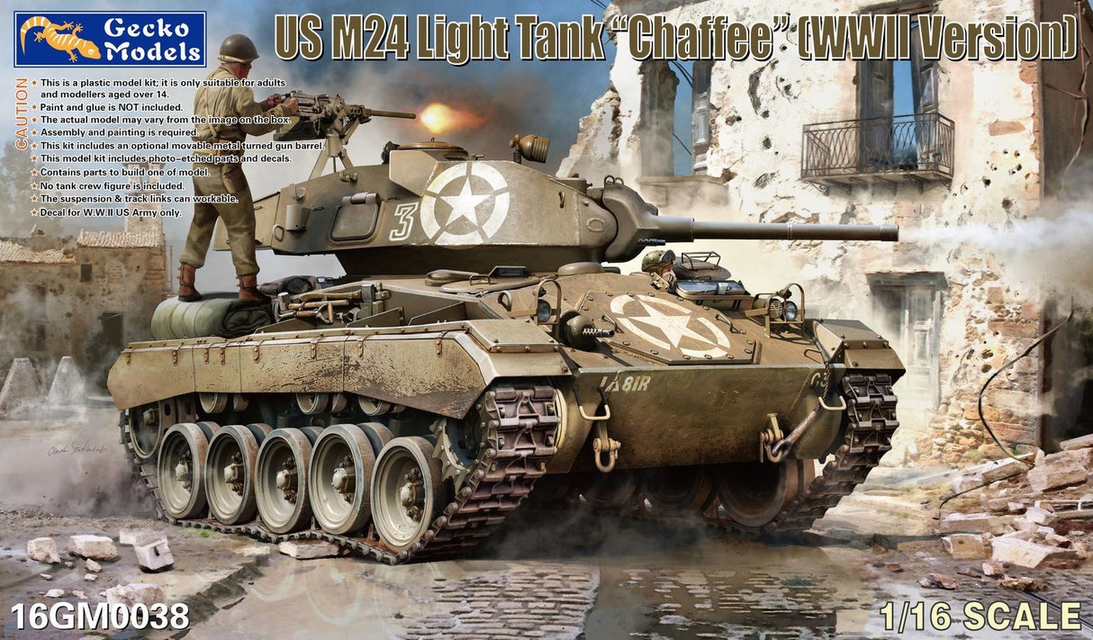 Gecko 1/16 M24 Chaffee Light Tank (WWII Version)