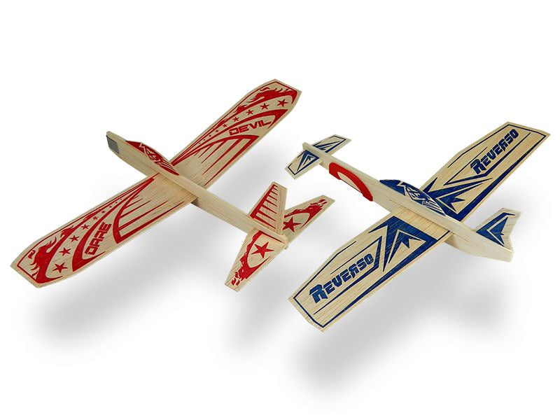 Guillows Super Hero Balsa Plane Twin Pack