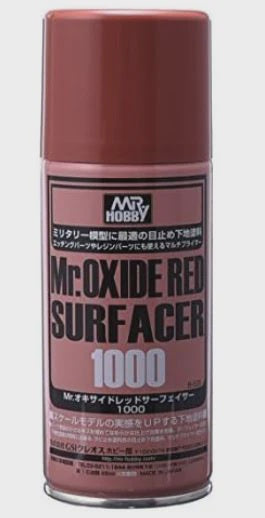 Mr Hobby Paint Mr. Oxide Red (Rust) Surfacer 1000 170ml Spray - GUZ525