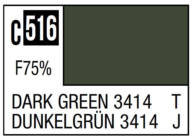 Mr Hobby Mr. Color C516 Dark Green 3414 (Japan Ground Self-Defense Force Vehicle) - 10ml