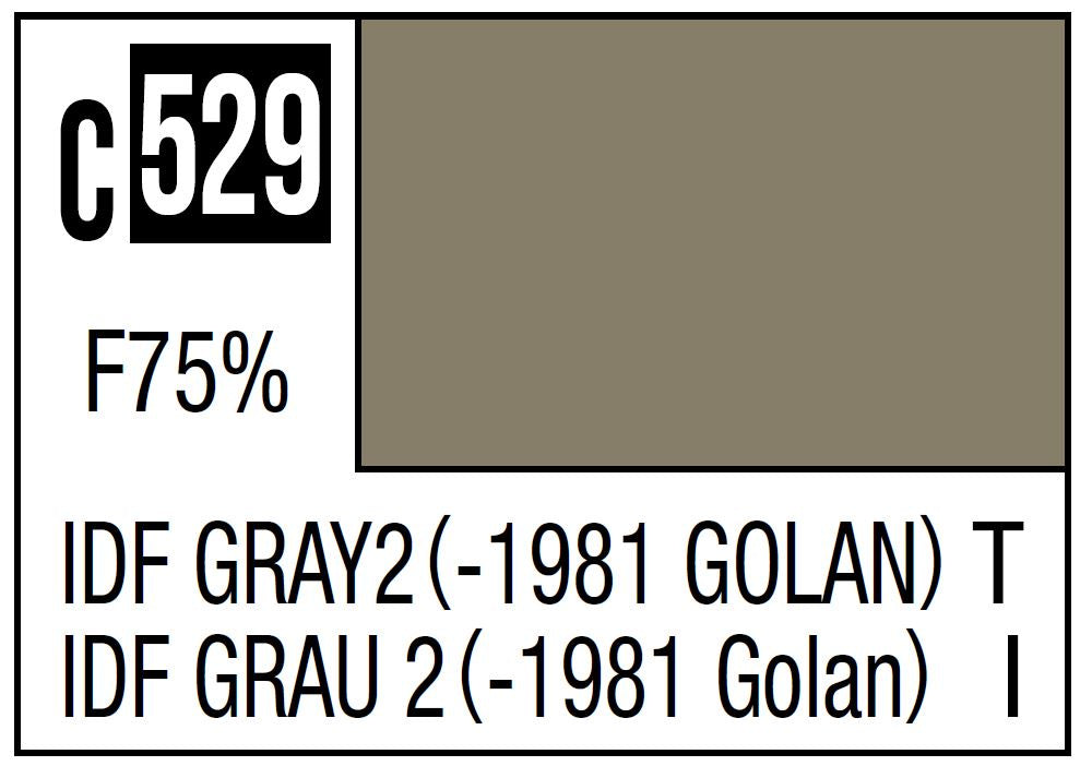 Mr Hobby Mr. Color C529 IDF Gray 2 Golan IDF Tank -1981 - 10ml