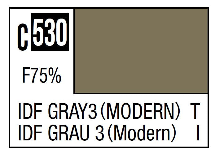 Mr Hobby Mr. Color C530 IDF Gray 3 (Modern) (IDF Tank Current) - 10ml