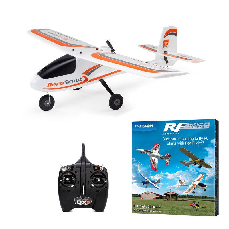 Hobbyzone AeroScout S 2 1.1m RTF Basic with RealFlight, AS3X+ and SAFE