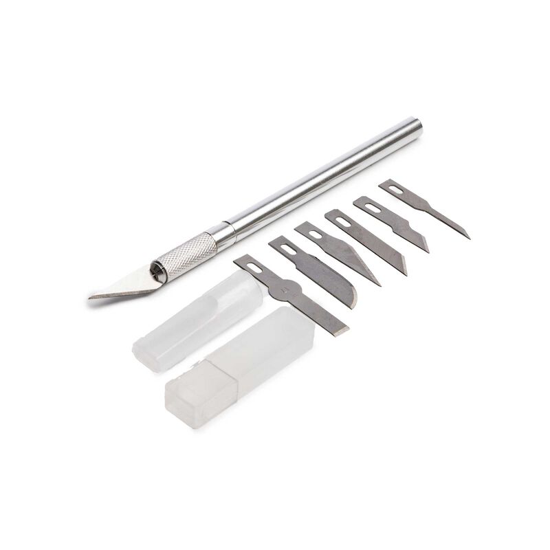 Hobby Essentials #1 LT DUTY ALUM KNIFE W/6 BLD AST - HDXK0146