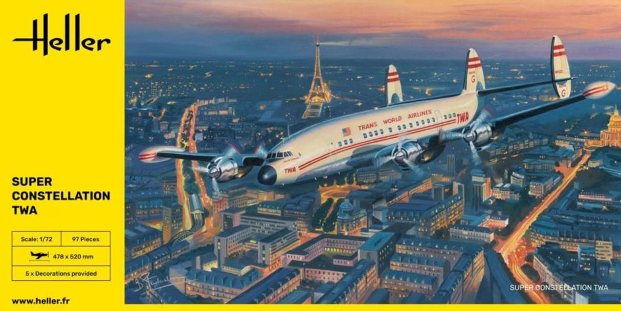 1/72 SUPER CONSTELLATION TWA AIRLINER
