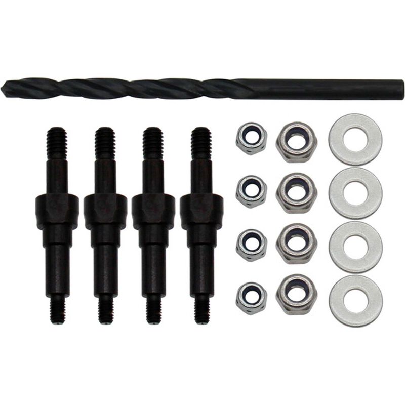 Hot Racing S2 Steel M4 HD Shock Stand Off 1/8 Arrma 4WD - HRAAON3028M