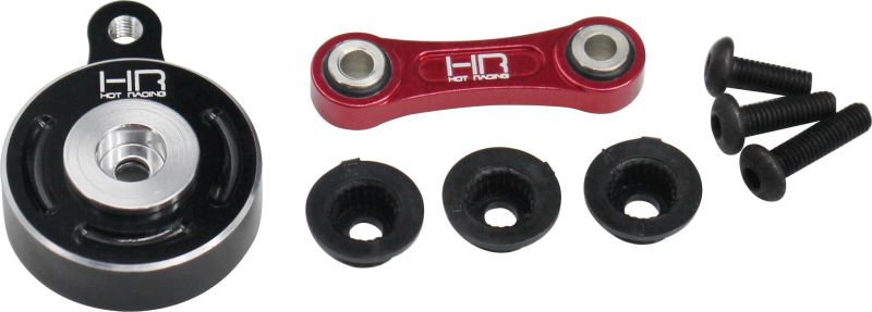 Hot Racing Fixed Link Steering Servo Saver, for Arrma 1/10 4x4 - HRAATF48SH02