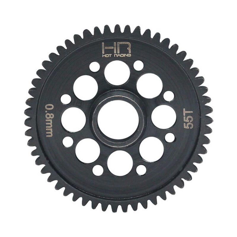 Hot Racing 55t Mod 0.8 Steel Spur Gear 1/8 infraction - HRASATF255