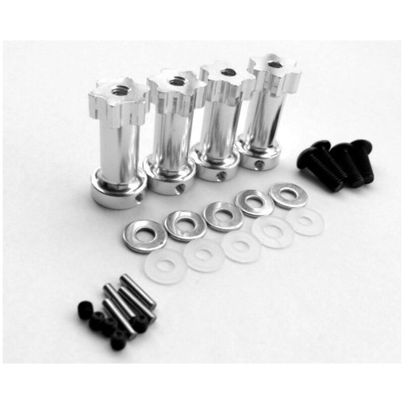 Hot Racing Aluminum 12mm Hex Wheels 28mm Extension - HRASLF10X08